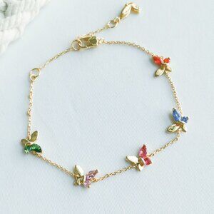 BRAND NEW Kate Spade social butterfly bracelet multi color